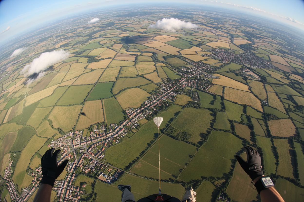 Aerial view from above