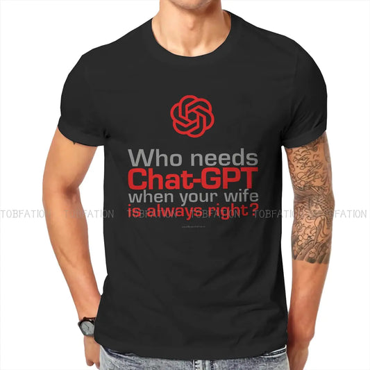 Funny Wife Hip Hop T-Shirt Chat GPT