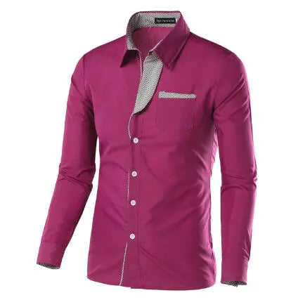 Male Fashion Shirts Full Sleeve Stripe Shirt