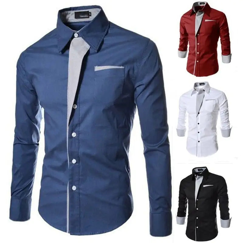 Male Fashion Shirts Full Sleeve Stripe Shirt