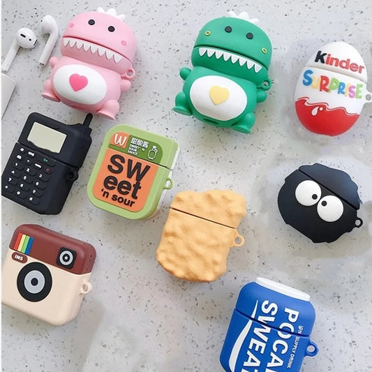 3D Cartoon Silicone Case for Apple Airpods 1 & 2