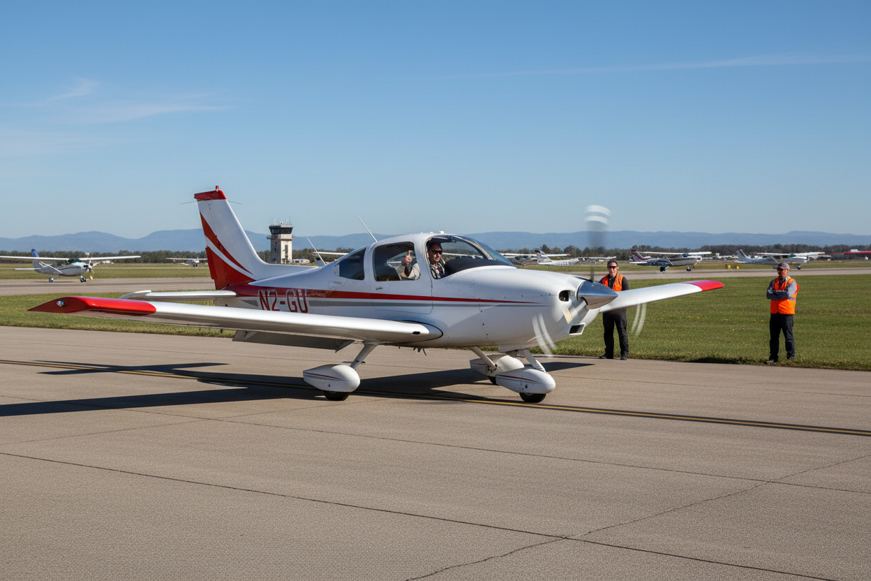 Training Aircraft on Runway