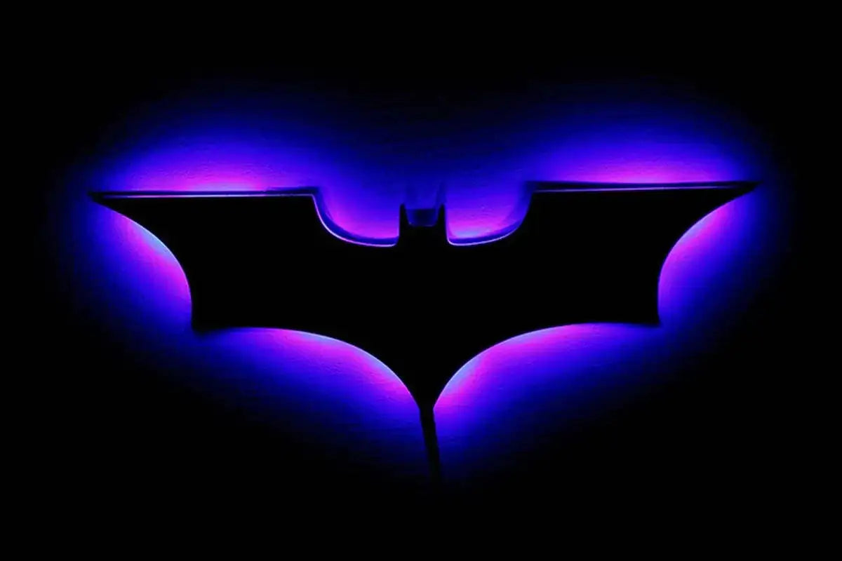 BATMAN 40cm Cool LED Wall Lights Logo Lamp