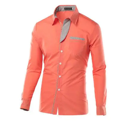 Male Fashion Shirts Full Sleeve Stripe Shirt