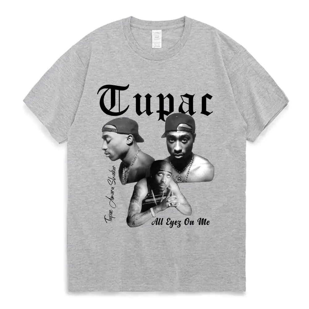 Graphic Cartoon Tupac Print T-shirt