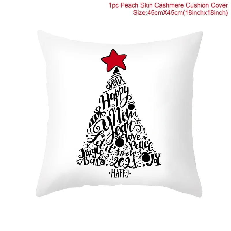 Cartoon Christmas Pillow Cover