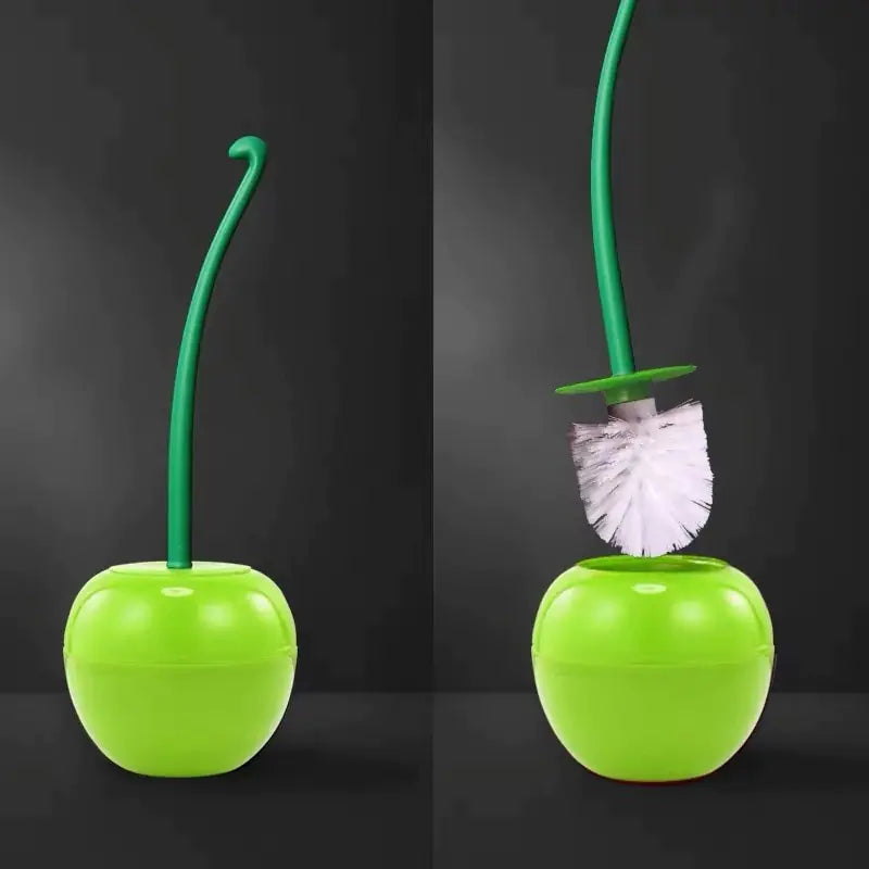 Cherry Shape Toilet Brush Holder Set