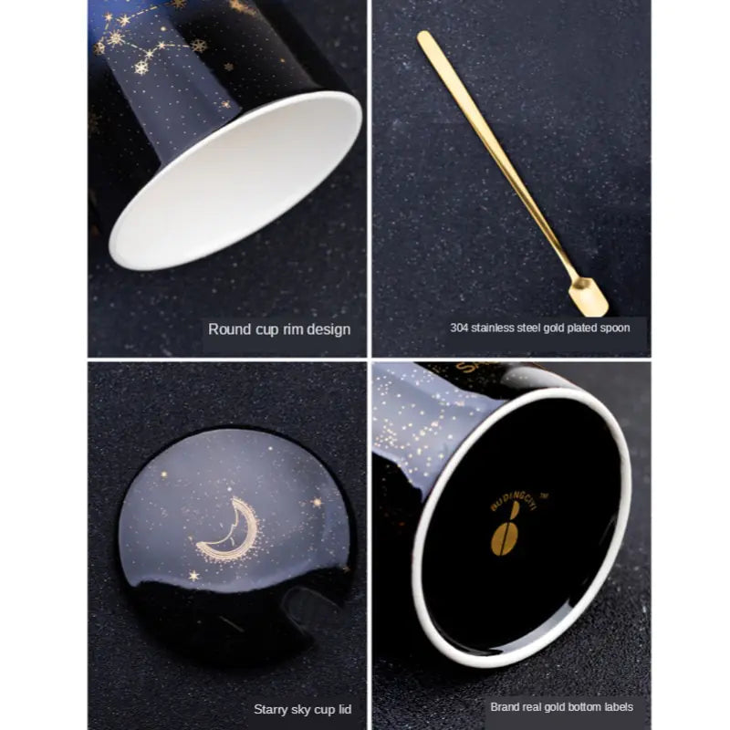 Collector's 12 Constellations Creative Mug With Spoon Giftset