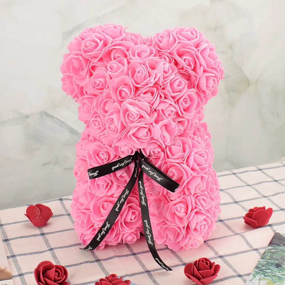 Artificial Flower Rose Bear - Great Gift!